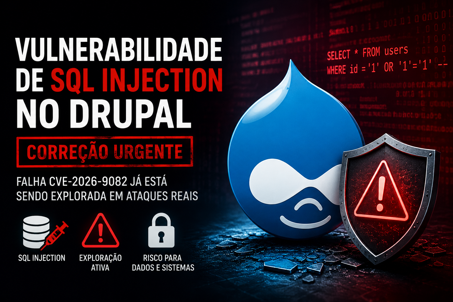 vulnerabilidade de SQL Injection no Drupal