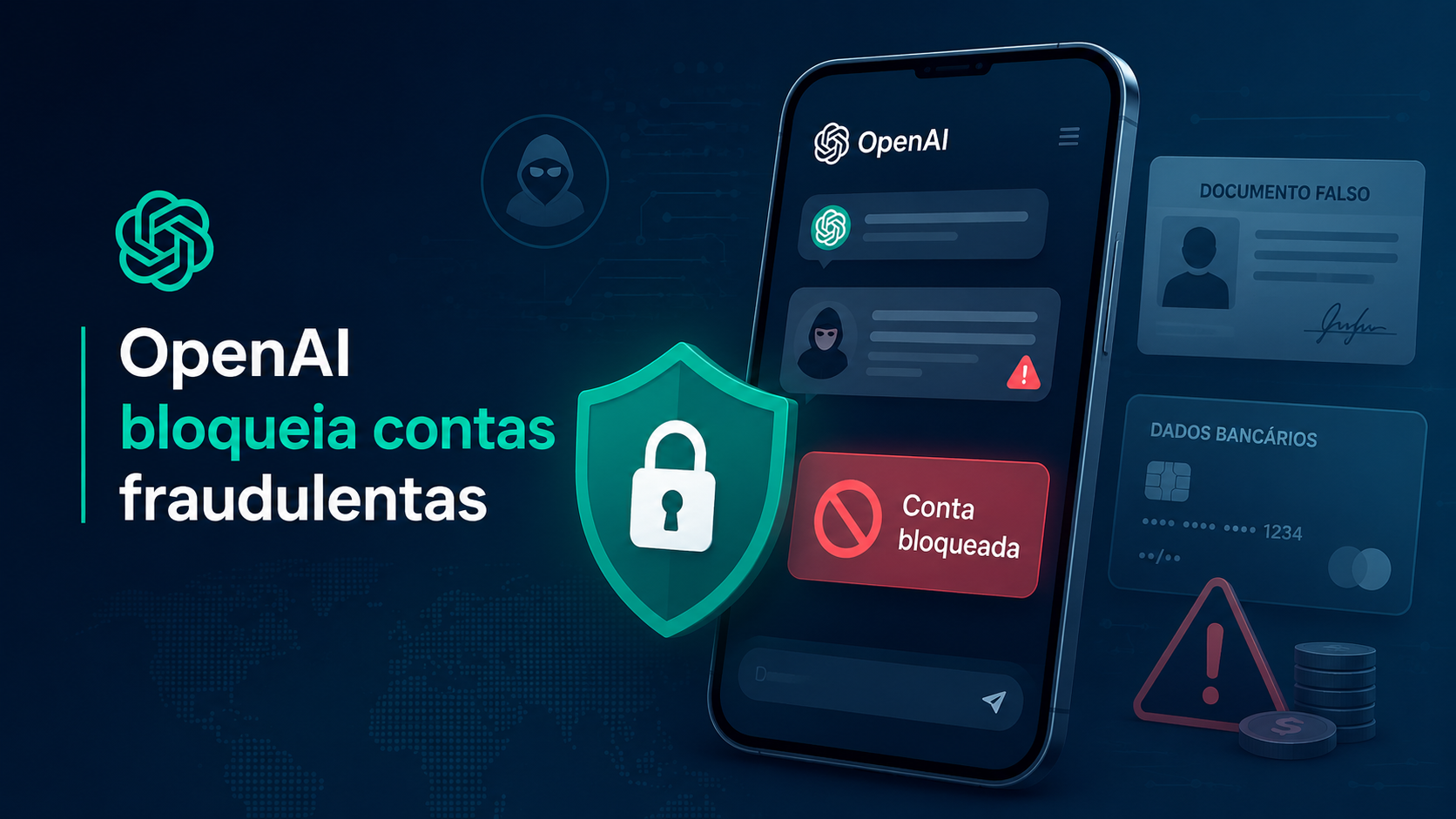 OpenAI bloqueia contas fraudulentas